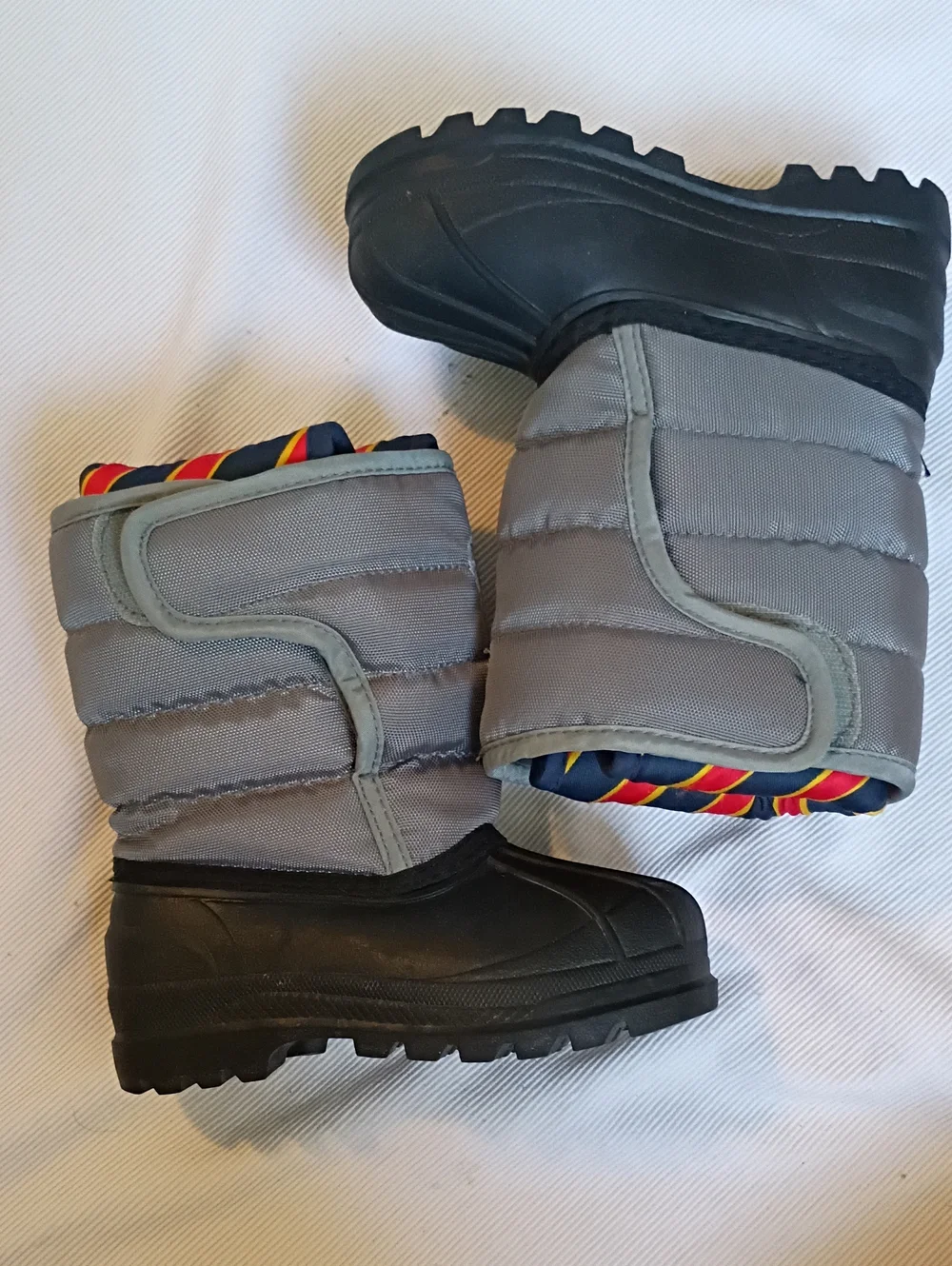 Polo by Ralph Lauren Grey & Black Kids Winter Boots